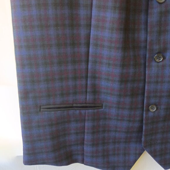 MARC DARCY LONDON WAISTCOAT Black COLLAR 48R - Picture 3 of 9